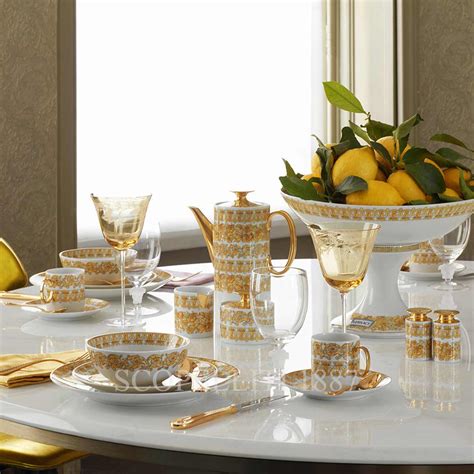 versace tea service|versace italian dishes.